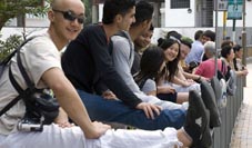 Kung Fu Team Morning training China